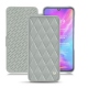 Housse cuir Xiaomi Mi 9 - Gris - Couture ( Nappa - Pantone W428C ) 