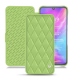 Xiaomi Mi 9 leather case - Vert olive - Couture ( Nappa - Pantone 578U ) 