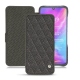 Capa em pele Xiaomi Mi 9 - Anthracite - Couture ( Pantone 424C ) 