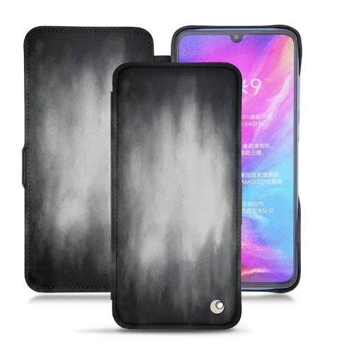 Luxury leather case and shell for Xiaomi Mi 9Gris Patine