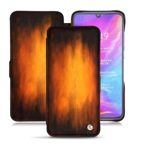  Xiaomi Mi 9 용 고급 가죽 커버 및 쉘Fauve Patine