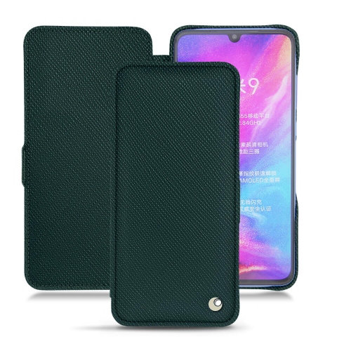 Luxury leather case and shell for Xiaomi Mi 9Vert séduisant ( Pantone #1d3c34 ) 