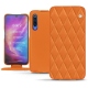 Custodia in pelle Xiaomi Mi 9 - Orange - Couture ( Nappa - Pantone 1495U ) 