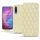 レザーケース Xiaomi Mi 9 - Ivoire - Couture ( Sleek P C12 - White ) 