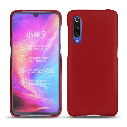 Funda de piel Xiaomi Mi 9Rouge ( Nappa - Pantone #d50032 ) 
