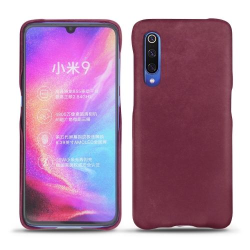 Housses, étuis et coques sur-mesure en cuir pour Xiaomi Mi 9 par NorevePrune vintage ( Pantone #612434 ) 