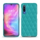 Coque cuir Xiaomi Mi 9 - Bleu fluo