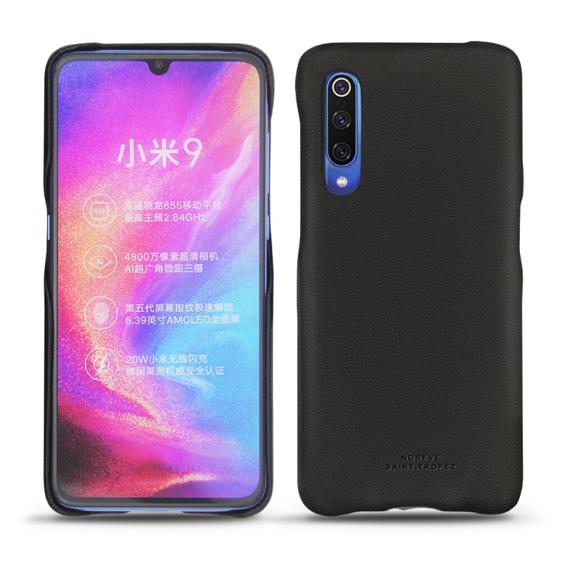 Xiaomi Mi 9 leather cover - Noir PU