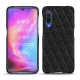Xiaomi Mi 9 leather cover - Ebène - Couture ( Sleek P C12 - Black ) 