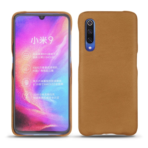 レザーケース Xiaomi Mi 9Castan esparciate ( Pantone #824F2A )
