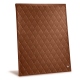 Menu restaurant - Marron - Couture ( Nappa - Pantone 1615C ) 