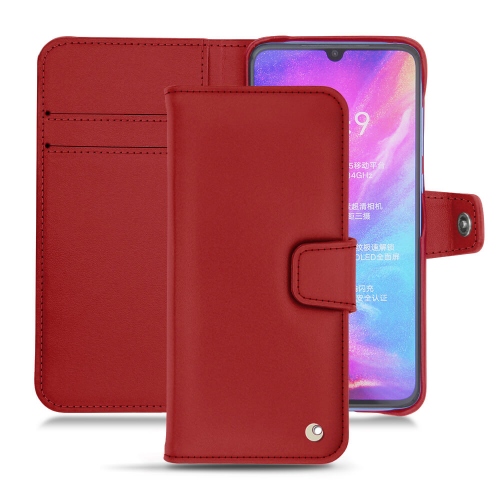 Capa em pele Xiaomi Mi 9Rouge ( Nappa - Pantone #d50032 ) 