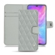 Capa em pele Xiaomi Mi 9 - Gris - Couture ( Nappa - Pantone W428C ) 