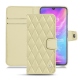 Capa em pele Xiaomi Mi 9 - Beige - Couture ( Nappa - Pantone 7502C ) 