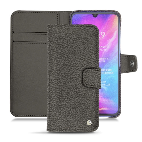 Protections en cuir (coques, étuis, housses) pour Xiaomi Mi 9 par NoreveAnthracite ( Pantone #41403c ) 