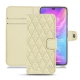 レザーケース Xiaomi Mi 9 - Ivoire - Couture ( Sleek P C12 - White ) 