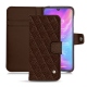 Capa em pele Xiaomi Mi 9 - Châtaigne - Couture ( Pantone 476C ) 