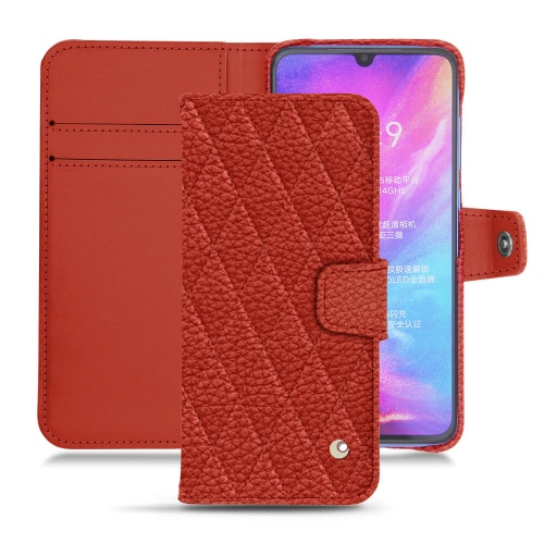 Xiaomi Mi 9 leather casePapaye - Couture ( Pantone #b54317 ) 