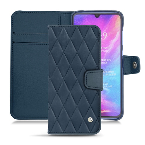 硬质真皮保护套 Xiaomi Mi 9Jean vintage - Couture ( Pantone #2f414f  ) 