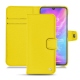 Xiaomi Mi 9 leather case - Jaune fluo