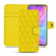 Custodia in pelle Xiaomi Mi 9 - Jaune fluo - Couture