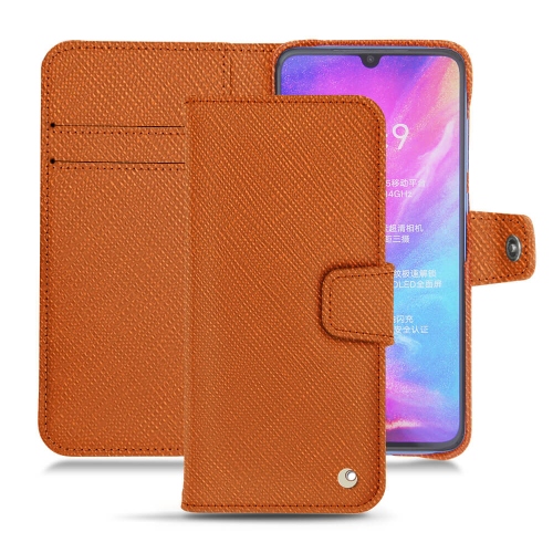 レザーケース Xiaomi Mi 9Orange vibrant ( Pantone #e36b39 ) 