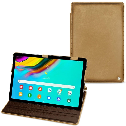 硬质真皮保护套 Samsung Galaxy Tab S5eSable vintage ( Pantone #9b7340 ) 