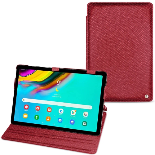 硬质真皮保护套 Samsung Galaxy Tab S5eRouge passion ( Pantone #a6192e ) 