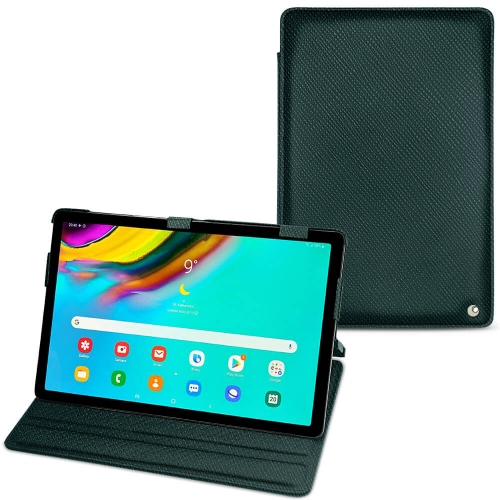 Lederschutzhülle Samsung Galaxy Tab S5eVert séduisant ( Pantone #1d3c34 ) 