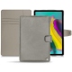 Samsung Galaxy Tab S5e leather case - Acier vintage ( Pantone 403C ) 