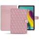 Samsung Galaxy Tab S5e leather case - Rose - Couture ( Nappa - Pantone 2365C ) 