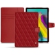 Samsung Galaxy Tab S5e leather case - Rouge - Couture ( Nappa - Pantone 199C ) 