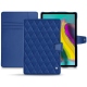 Samsung Galaxy Tab S5e leather case - Bleu océan - Couture ( Nappa - Pantone 293C ) 