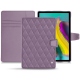 Samsung Galaxy Tab S5e leather case - Lilas - Couture ( Nappa - Pantone 2645U ) 