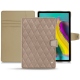 Samsung Galaxy Tab S5e leather case - Taupe vintage - Couture
