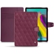 Samsung Galaxy Tab S5e leather case - Prune vintage - Couture