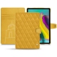 Samsung Galaxy Tab S5e leather case - Jaune soulèu - Couture
