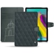 Samsung Galaxy Tab S5e leather case - Blu marino - Couture