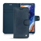 Housse cuir Nokia 9 PureView - Jean vintage ( Roughtcut - Pantone 285U  ) 