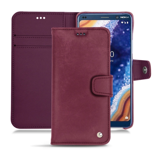 Capa em pele Nokia 9 PureView Tradition BPrune vintage ( Pantone #612434 ) 