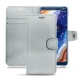 Capa em pele Nokia 9 PureView - Platinium ( Pantone 877C ) 