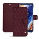 Capa em pele Nokia 9 PureView - Lie de vin - Couture ( Pantone 5115C ) 