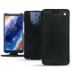 Capa em pele Nokia 9 PureView - Dark vintage ( Roughtcut - Black#5256 ) 