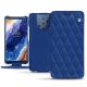 Funda de piel Nokia 9 PureView - Bleu océan - Couture ( Nappa - Pantone 293C ) 