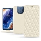 Housse cuir Nokia 9 PureView - Blanc - Couture ( Bologna - White ) 