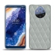 Nokia 9 PureView leather cover - Gris - Couture ( Nappa - Pantone W428C ) 