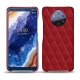 Custodia in pelle Nokia 9 PureView - Rouge - Couture ( Nappa - Pantone 199C ) 