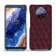 Capa em pele Nokia 9 PureView - Lie de vin - Couture ( Pantone 5115C ) 