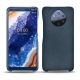 Custodia in pelle Nokia 9 PureView - Jean vintage ( Roughtcut - Pantone 285U  ) 