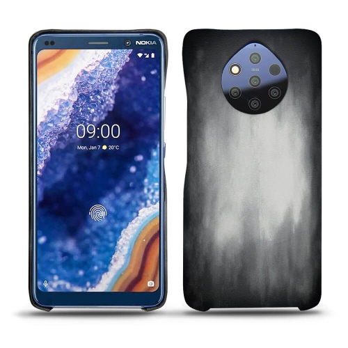 硬质真皮保护套 Nokia 9 PureViewGris Patine